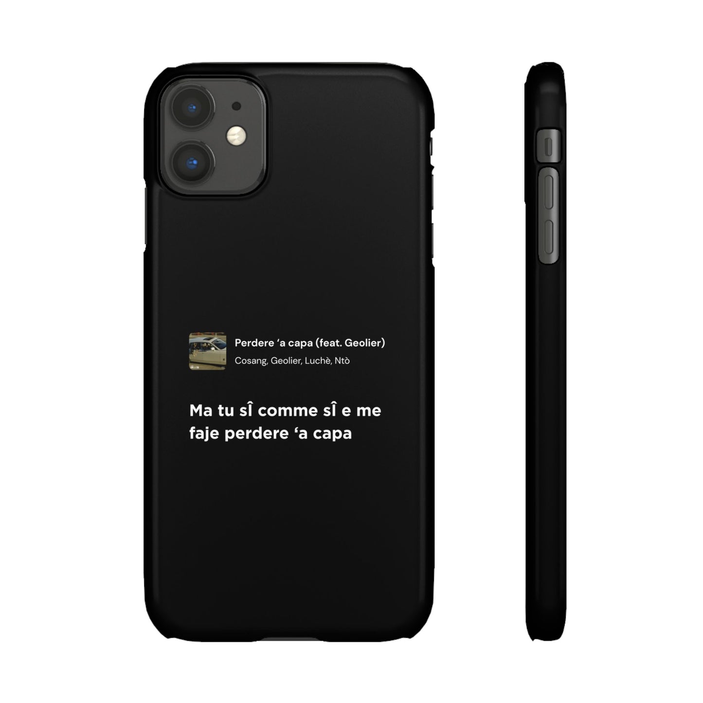 Stylish Snap Case for Music Lovers, Custom Phone Cover with Lyrics, Personalized Gift, Phone Accessory, Unique Snap Case