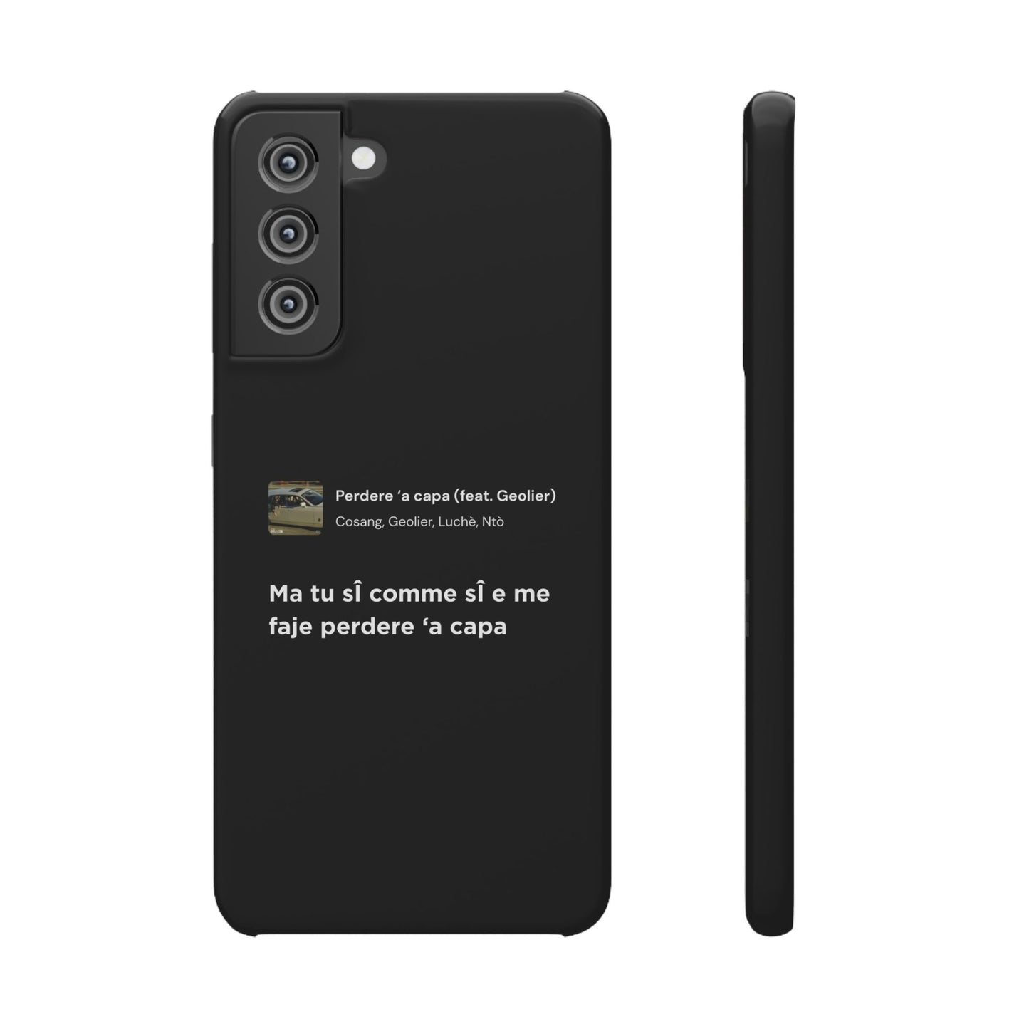 Stylish Snap Case for Music Lovers, Custom Phone Cover with Lyrics, Personalized Gift, Phone Accessory, Unique Snap Case