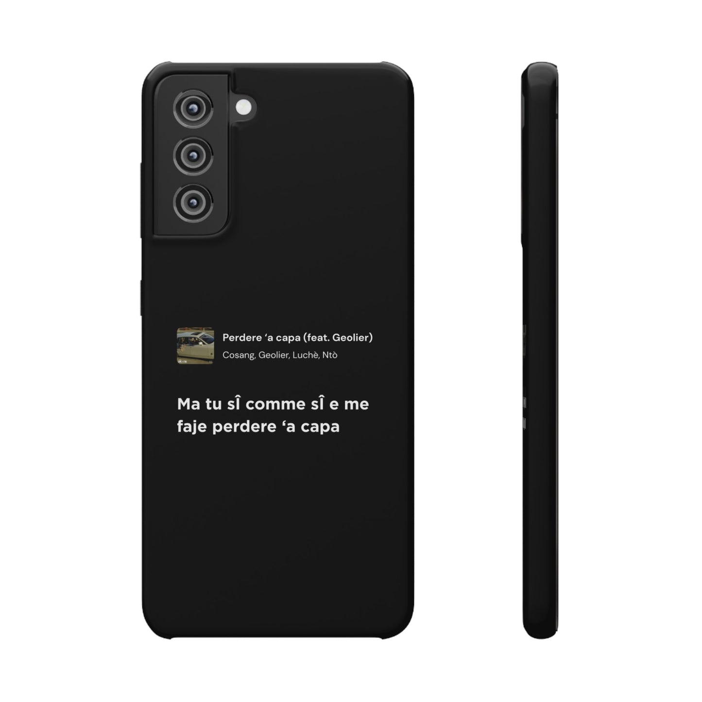 Stylish Snap Case for Music Lovers, Custom Phone Cover with Lyrics, Personalized Gift, Phone Accessory, Unique Snap Case