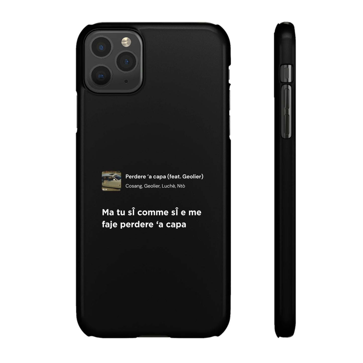 Stylish Snap Case for Music Lovers, Custom Phone Cover with Lyrics, Personalized Gift, Phone Accessory, Unique Snap Case