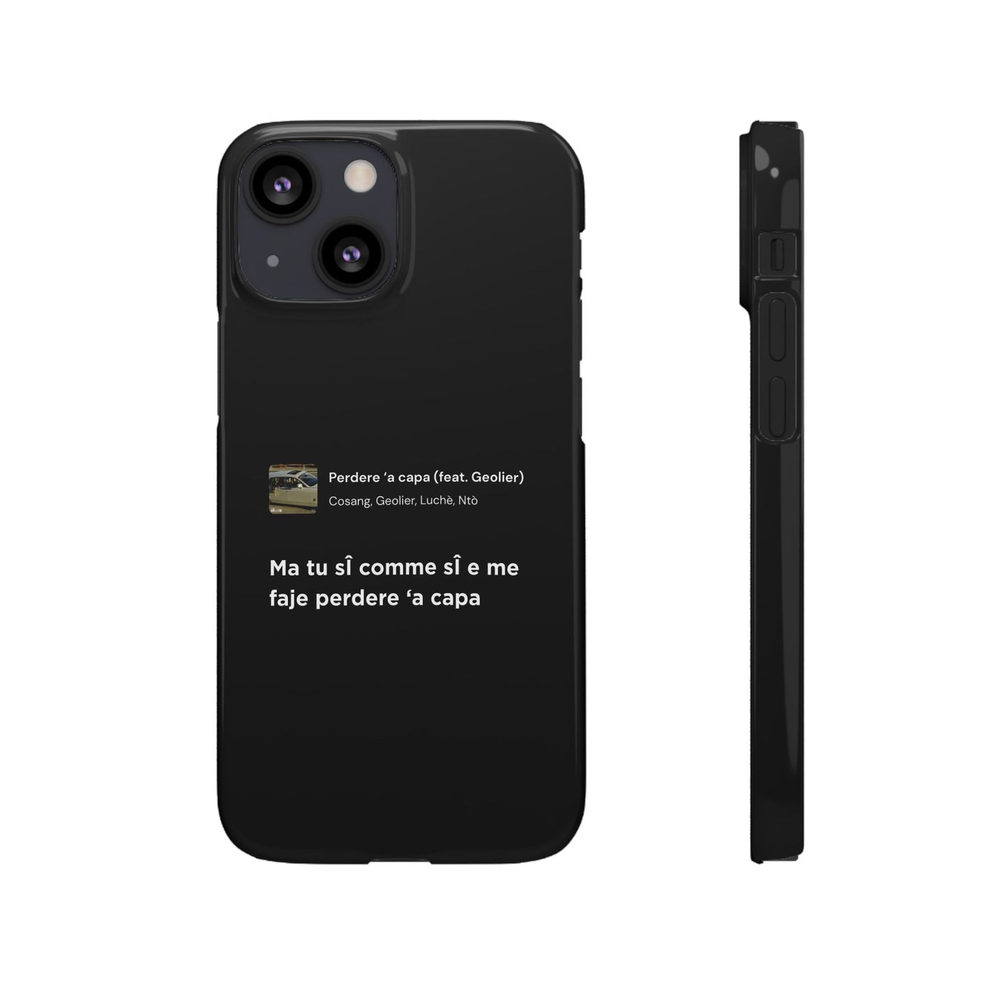 Stylish Snap Case for Music Lovers, Custom Phone Cover with Lyrics, Personalized Gift, Phone Accessory, Unique Snap Case