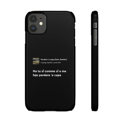 Stylish Snap Case for Music Lovers, Custom Phone Cover with Lyrics, Personalized Gift, Phone Accessory, Unique Snap Case