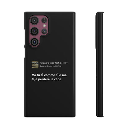 Stylish Snap Case for Music Lovers, Custom Phone Cover with Lyrics, Personalized Gift, Phone Accessory, Unique Snap Case