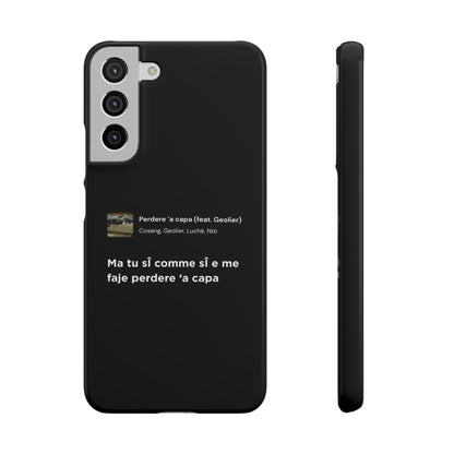 Stylish Snap Case for Music Lovers, Custom Phone Cover with Lyrics, Personalized Gift, Phone Accessory, Unique Snap Case