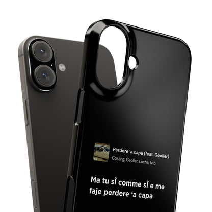 Stylish Snap Case for Music Lovers, Custom Phone Cover with Lyrics, Personalized Gift, Phone Accessory, Unique Snap Case